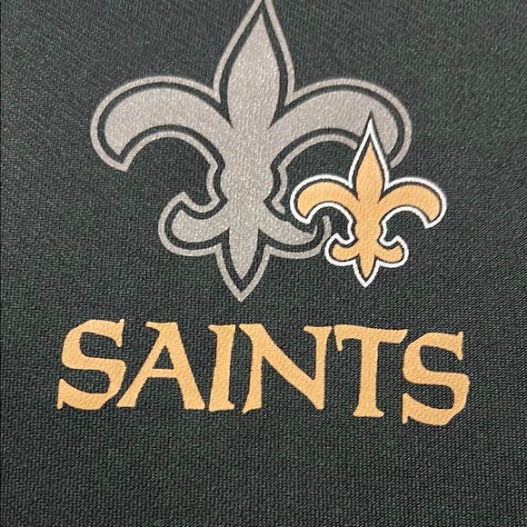 EUC Women’s NFL New Orleans Saints Quarter-Zip Pullover Large - Picture 3 of 5